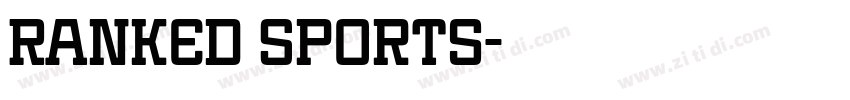 Ranked Sports字体转换
